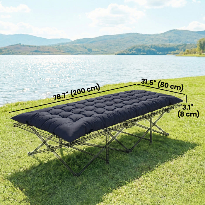 Matelas de camping Outsunny avec sangles elastiques
