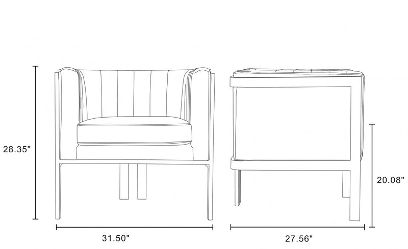 Fauteuil lounge moderne en velours Paramount vert foret - Lot de 2
