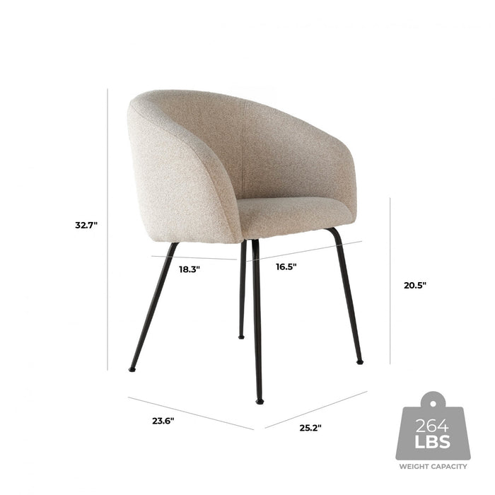 Chaise d’appoint de salle à manger Avenue - avoine