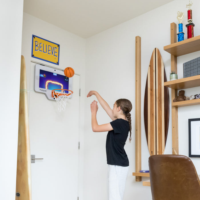 Console de jeu Huupe Smart Mini avec panier de basketball