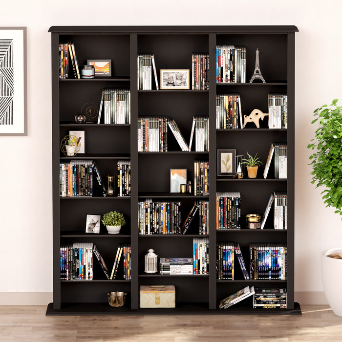 Etagere Multimedia A 27 Tablettes Reglables – Noir