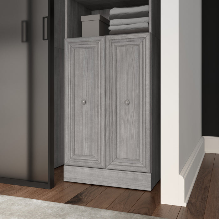 Ensemble de 2 portes Versatile de Bestar pour organisateur de garde-robe de 25 po (L) - gris platine