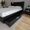 Hunter 2-Drawer Storage Bed Queen Bed | Lit de rangement a deux tiroirs Hunter