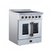 Galiano 30 Inch French Door Electric Range, 4 radiant burners, 4.32 cu.ft., White - FFSEL6917-30WHT | Cuisiniere electrique Galiano de 30 po avec portes francaises, 4 foyers, 4,32 pi³, blanc – FFSEL6917-30WHT