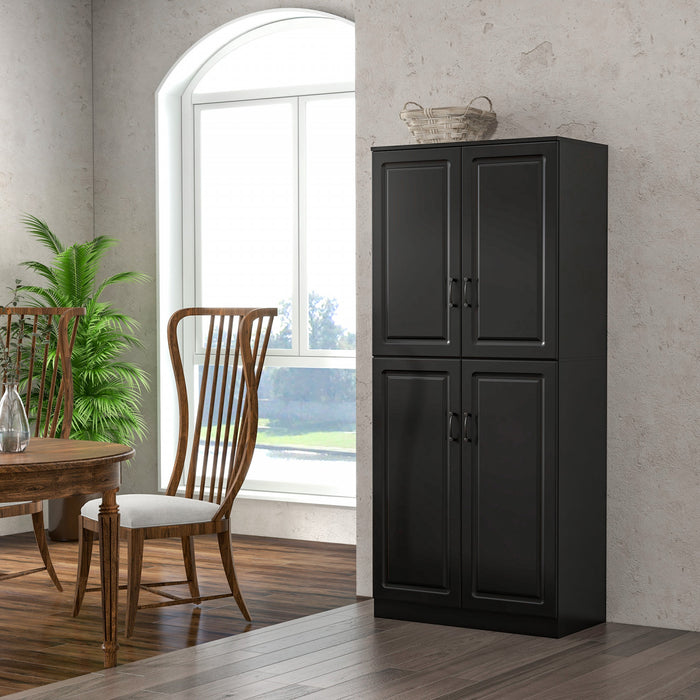 HOMCOM Garde-manger de cuisine 71\" avec 4 portes et etageres reglables