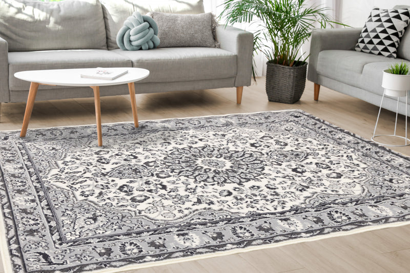 Carpette Florence à bordure classique - 4 pi 7 po x 6 pi 7 po