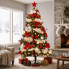 HOMCOM 5ft Prelit Chri stmas Tree Spruce with 8 Modes, 450 Tips, 150 LEDs