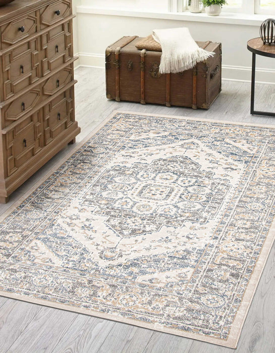 Carpette Bijara bleue - 8 pi 0 po x 10 pi 0 po   