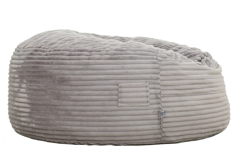 Fauteuil poire Kade de Sealy en velours côtelé avec mousse à haute densité - gris