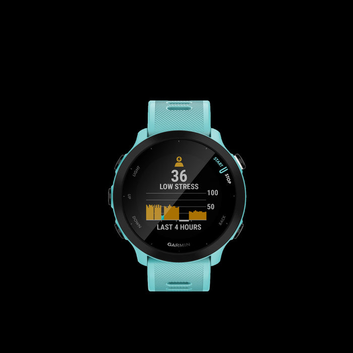 Garmin Forerunner® 55 Montre De Course Gps - Suivi Sportif Et De Fitness, Resistant A L'eau - Aqua