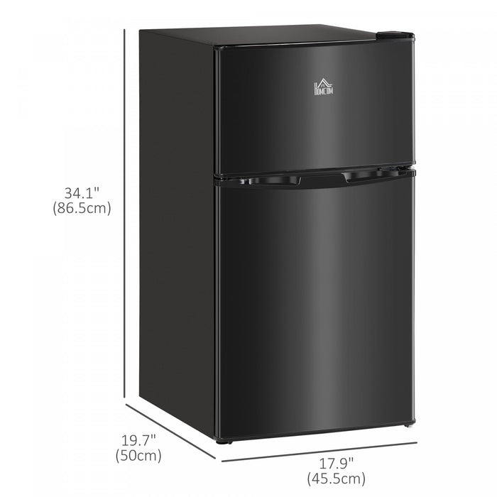 HOMCOM Mini-refrigerateur 3,2 pi cubes avec congelateur, etagere reglable