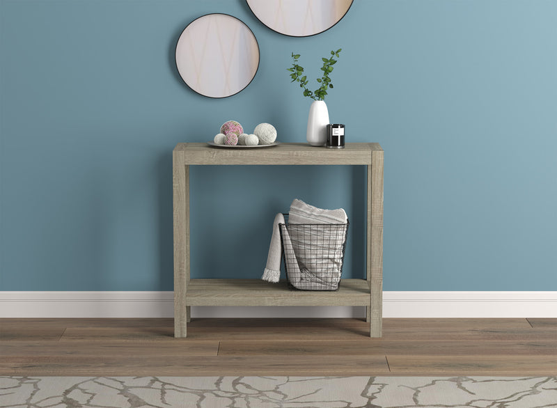Console de 26 po avec 1 tablette - taupe foncé