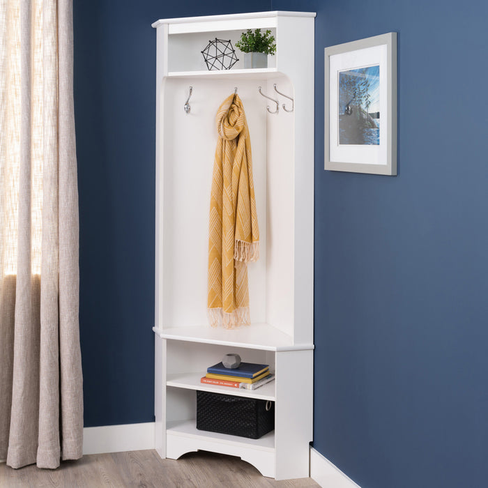Portemanteau en coin Prepac - blanc