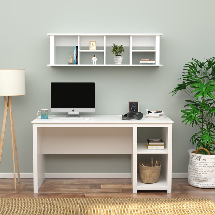 Crédence de bureau murale - blanche