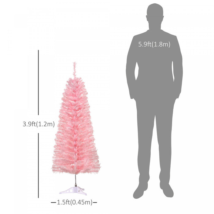 Homcom Sapin De Noel Artificiel En Forme De Crayon De 4 Pieds Avec 188 Pointes De Branche