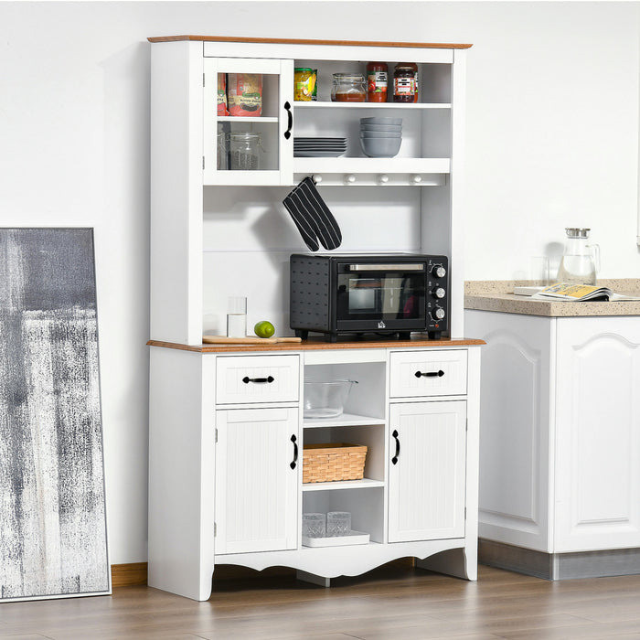 HOMCOM Buffet Vaisselier avec Tiroir et 3 Armoires