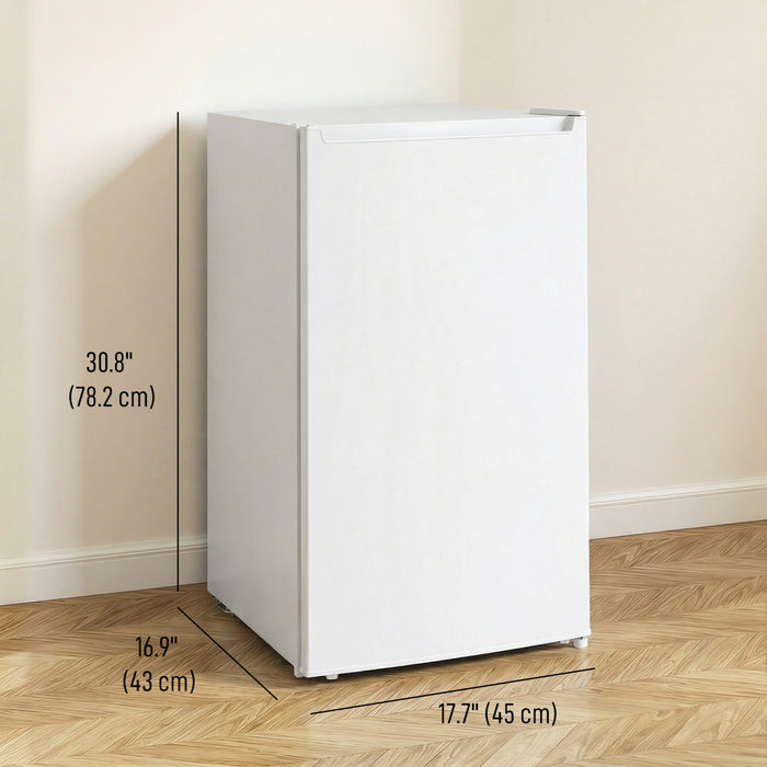 HOMCOM Mini congelateur compact de 2,1 pi³ avec temperature reglable, blanc