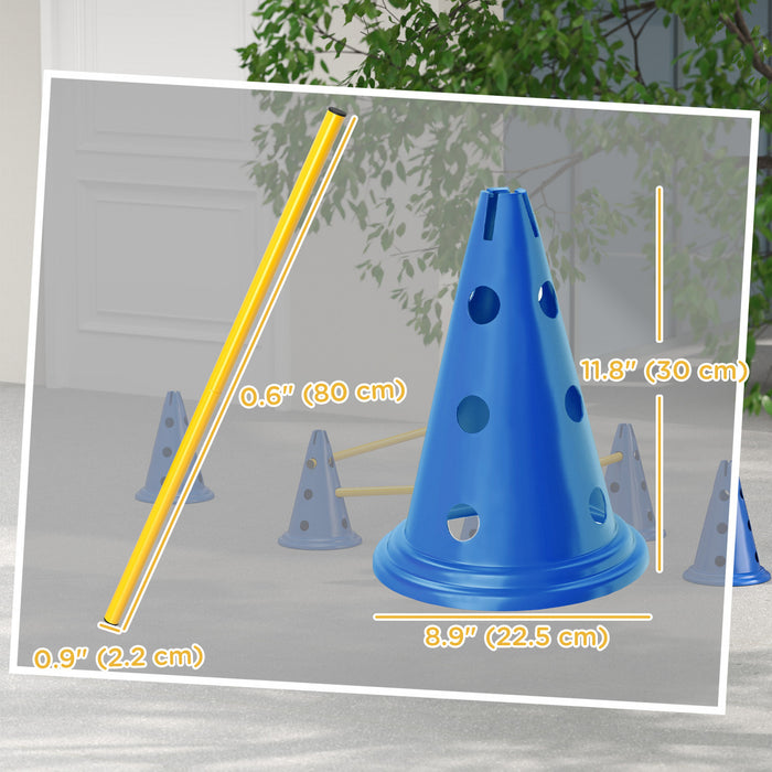 Ensemble d'Agilite pour Chiens, Kit d'Entrainement Ajustable