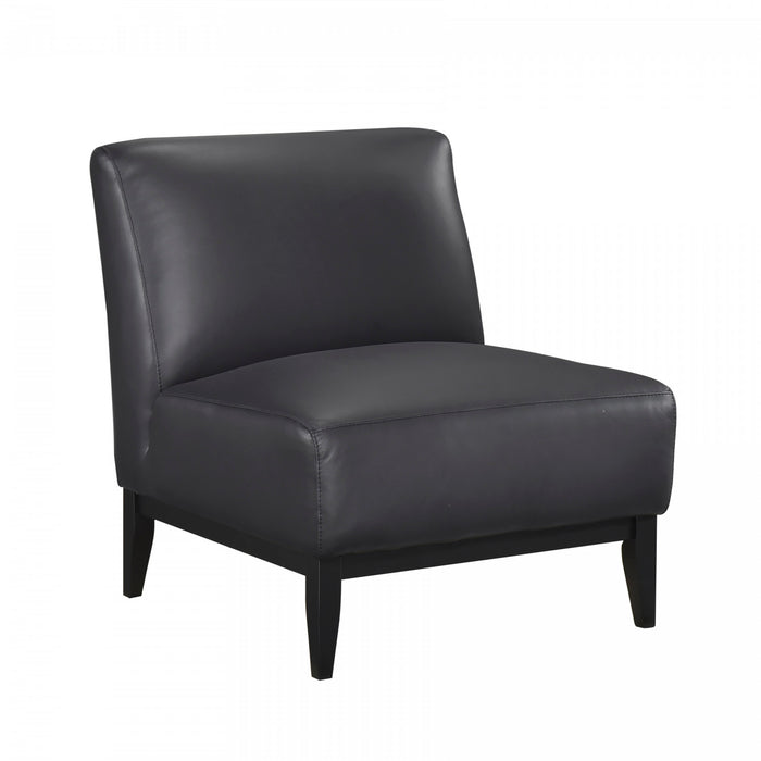 Fauteuil D'appoint Murdock En Cuir Noir