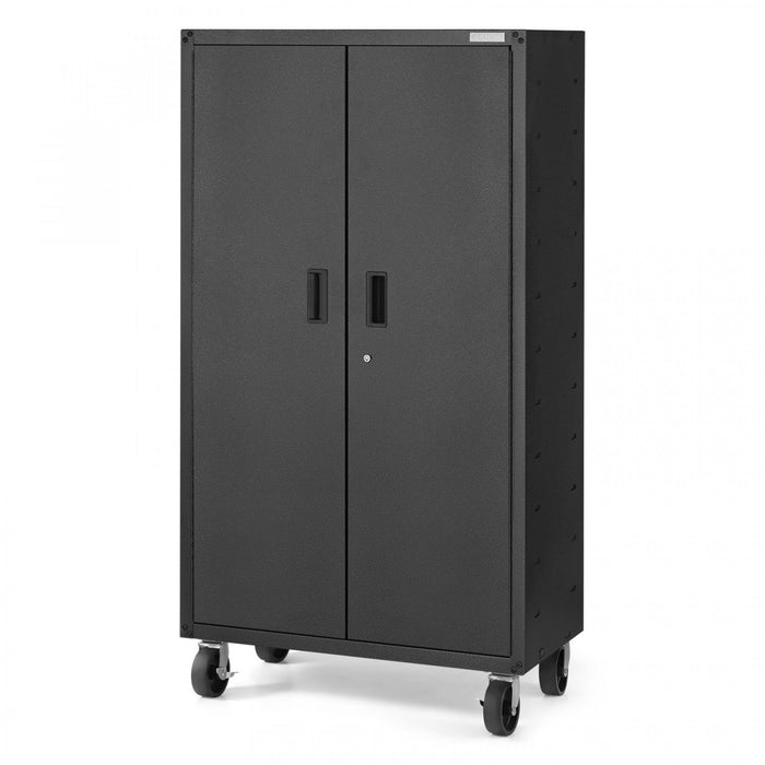 Armoire de rangement mobile de Gladiator - granite martelé