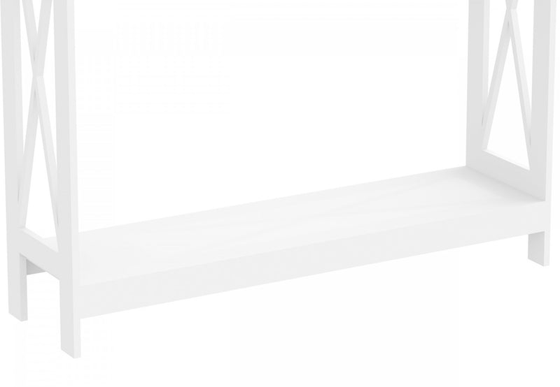 Console de 40 po avec 1 tablette - blanche