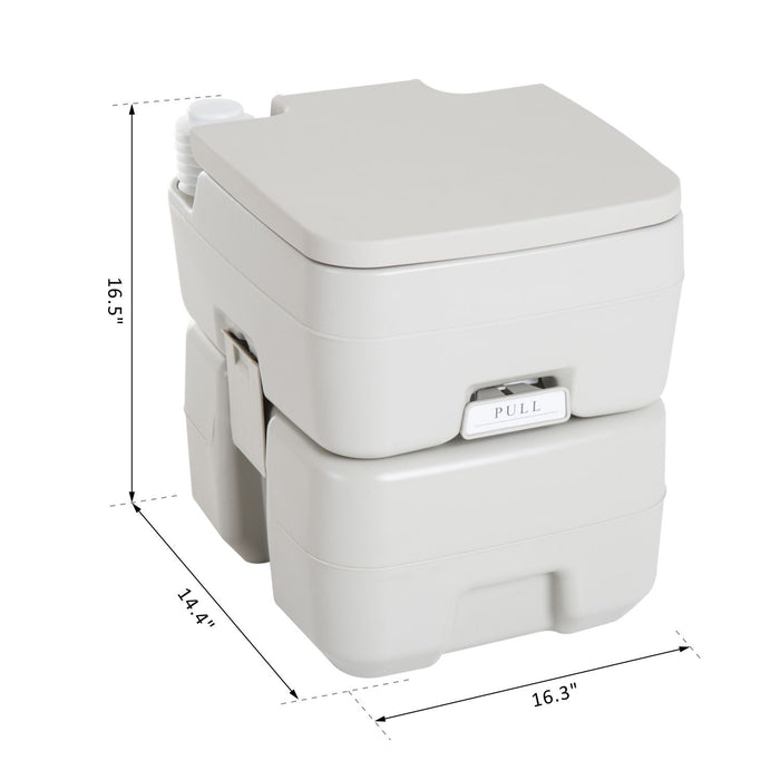 Homcom Outdoor Portable Travel Toilet Flush Reservoir