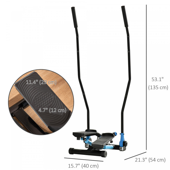 Soozier Twist Stair Stepper Machine Avec Guidon A Bascule