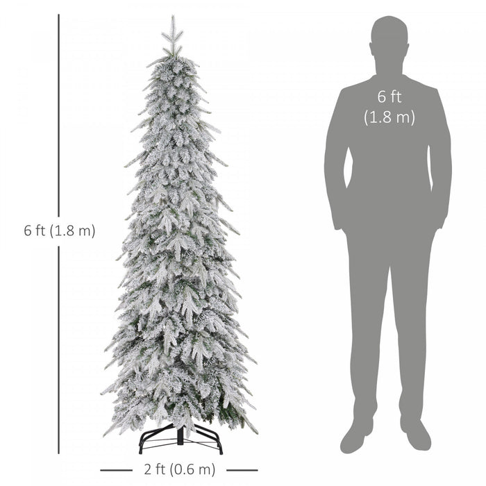 Homcom Arbre De Noel Artificiel Crayon De 6 Pi Avec Ouverture Automatique