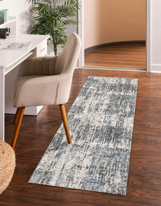 Tapis Traditionnel Claudia 2'2\" x 7'7\" en Gris