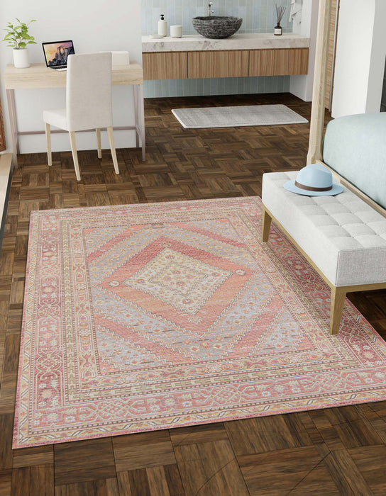 Tapis Traditionnel Poppy 9'3\" x 11'10\" en Rose