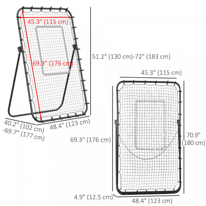 Soozier Filet Rebondisseur de Volleyball, Soccer Reglable