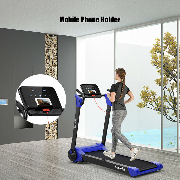 Tapis De Course Pliable 2,25cv Superfit Avec Haut-parleur Bluetooth