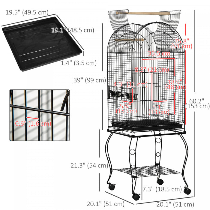Cage A Oiseaux De 60 Po Avec Dessus Ouvrant