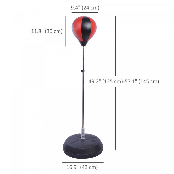 Sac De Boxe Reglable Soozier, Ballon De Vitesse D’entrainement Avec Gants