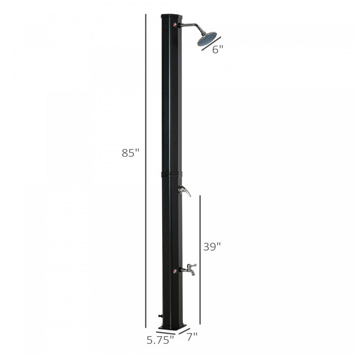 Outsunny 7ft Douche Solaire Chauffante Pour Piscine Exterieure