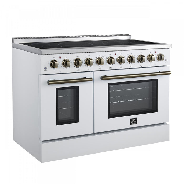 Cuisiniere electrique Paolo 48 pouces, blanche, 6,7 pi³ - FFSEL6011-48WHT