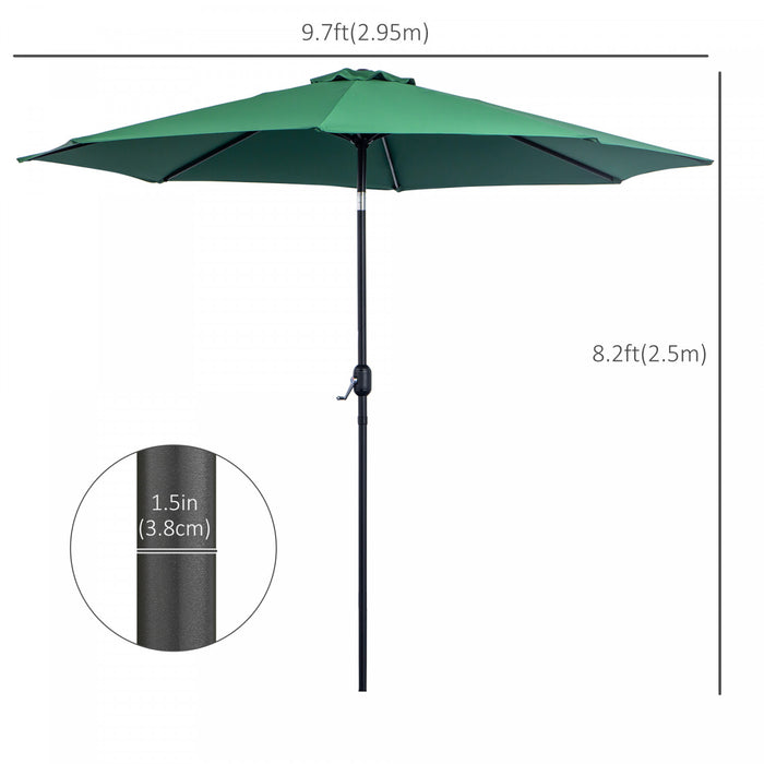 Outsunny Parasol Vert