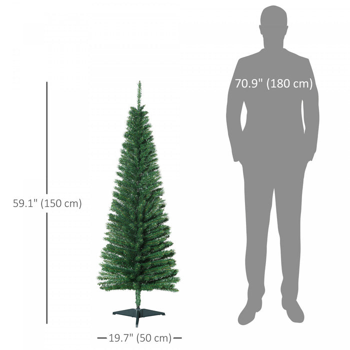 Homcom Arbre De Noel, Arbre De Noel Fin Avec Branches Realistes