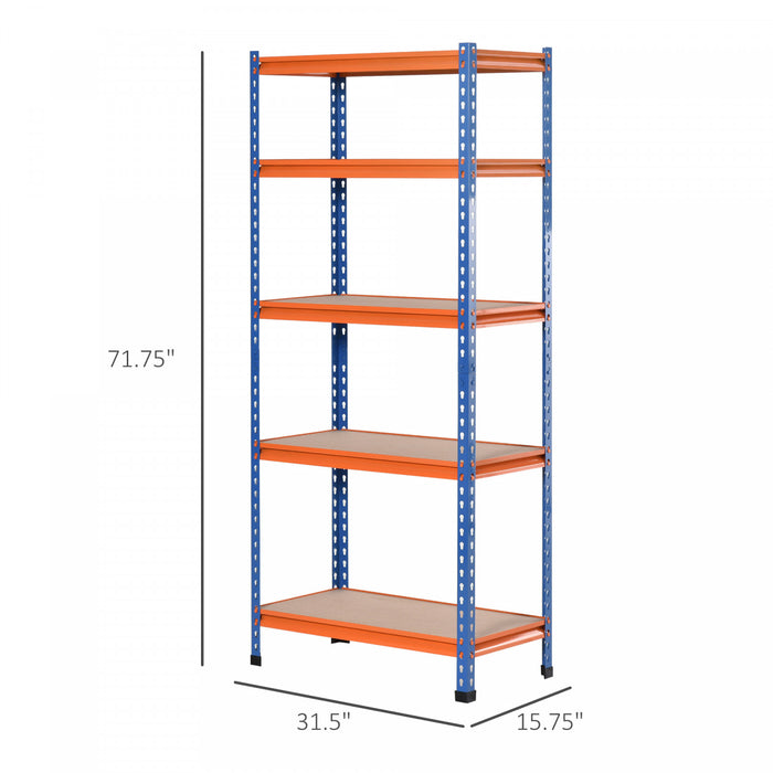 Homcom Etagere De Garage A 5 Niveaux