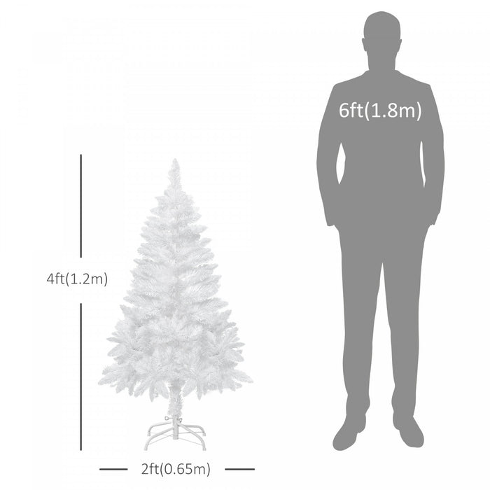 Homcom Arbre De Noel Artificiel De 4 Pieds Avec 202 Branches