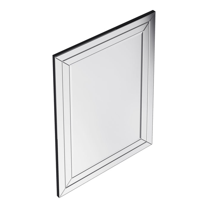 Clamp Miroir Rectangulaire Tout Verre à Double Biseau de 30 Pouces en Chrome