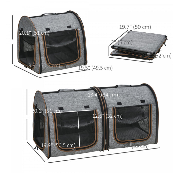 Sac de transport pour animaux de voyage de 39 po pour chats