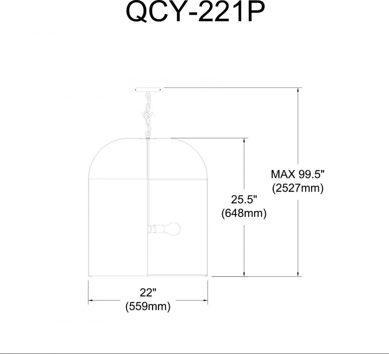 Luminaire suspendu Quincy de Dainolite avec abat-jour blanc, fini doré et 3 ampoules