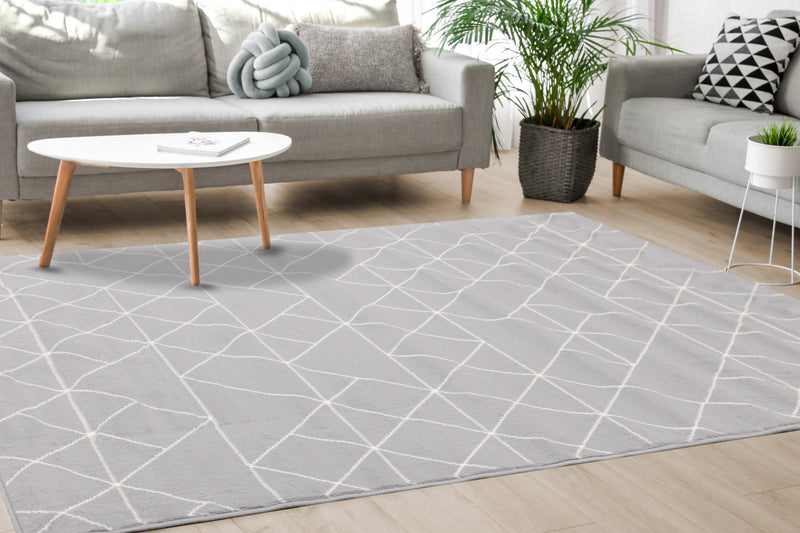 Carpette Florence à motifs de triangles abstraits - 4 pi 7 po x 6 pi 7 po