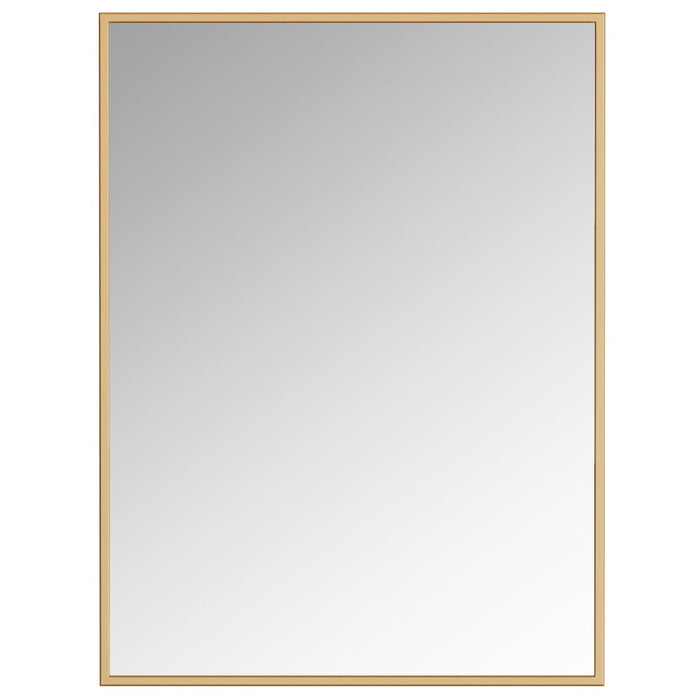 Miroir Border de 40 po doré
