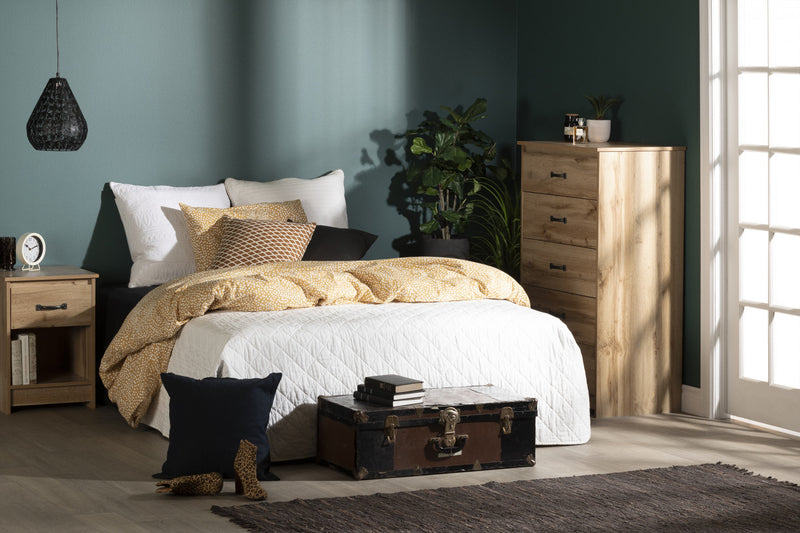 Tassio Commode 5 Tiroirs - Chene Nordique