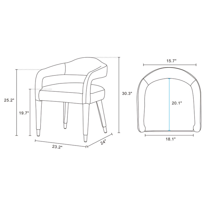 Fauteuil Aspen style milieu du siecle moderne en tweed dore - Lot de 2
