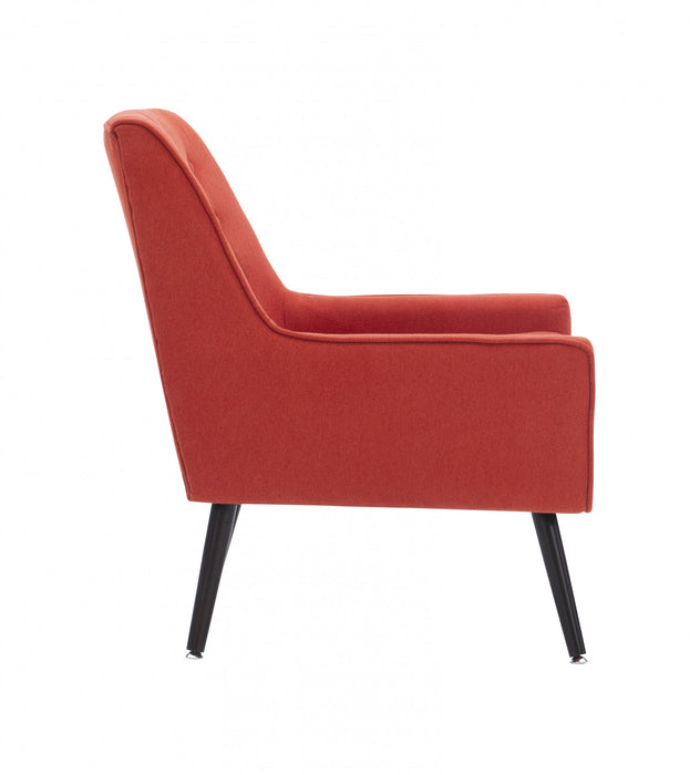 Fauteuil d’appoint Trellis Pimento en tissu - rouge
