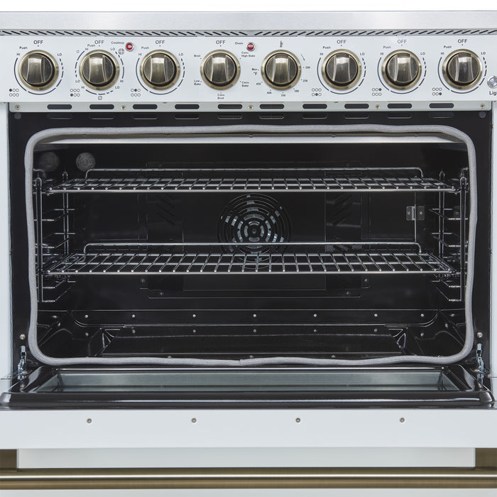 Cuisiniere electrique Paolo 36 pouces, blanche, 5,44 pi³ - FFSEL6011-36WHT