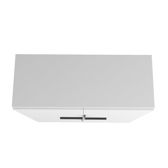 Petite armoire décorative Beekman de Manhattan Comfort avec 4 tablettes - blanche